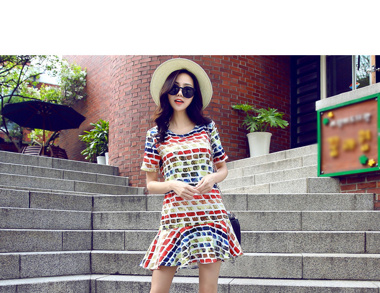 WD6108 Colourful Dress As Picture